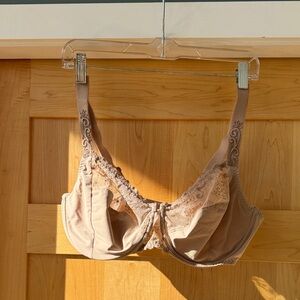 Simone Perele Delice Full Cup Elegant Lace Trimmed Bra - Tan